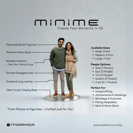 3D Morphica MiniMe – Personalized 3D Printed Figurine | Custom Gift